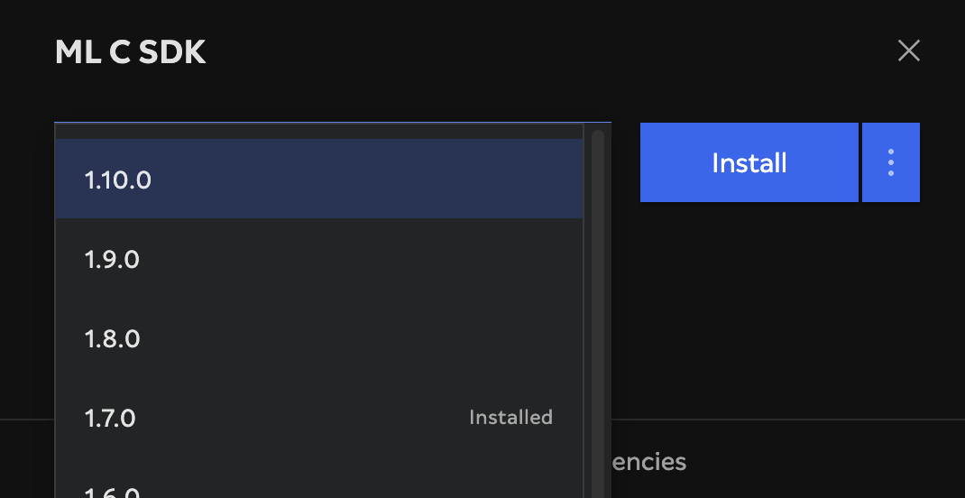 Installing ML C SDK Version 1.10.0