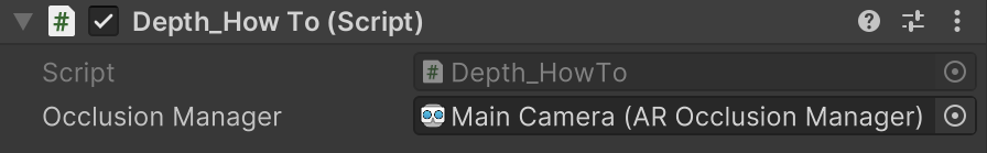 Setting up the Occlusion Manager