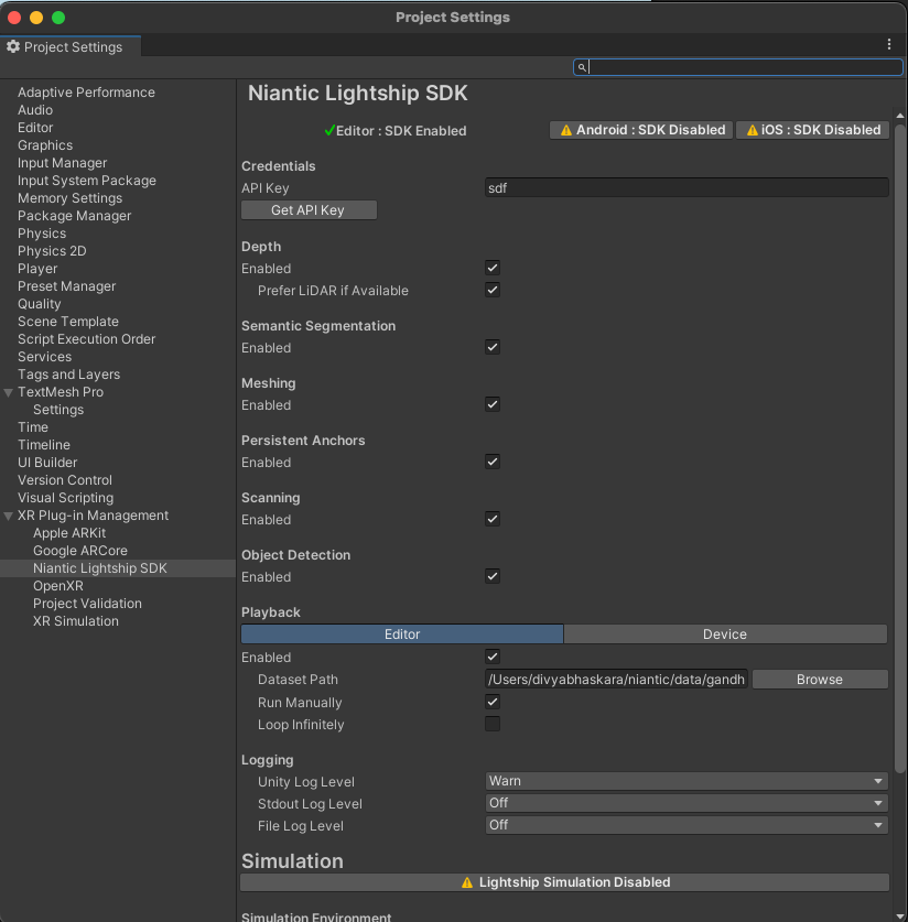 Enable scanning in settings