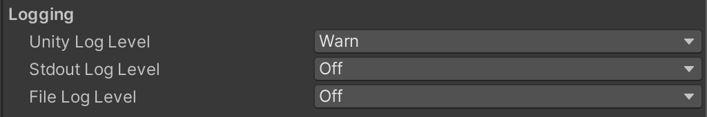 SDK Logging Settings