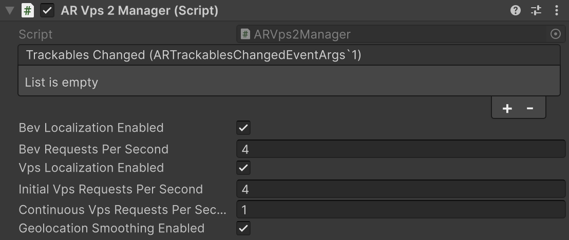 AR VPS2 Manager Component
