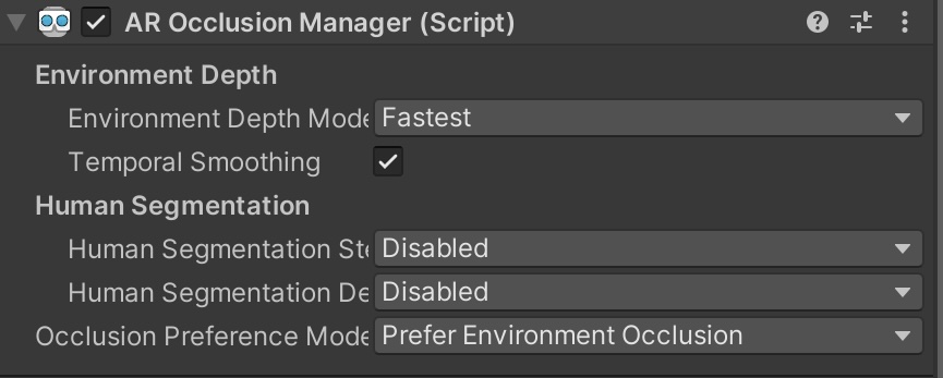AROcclusionManager