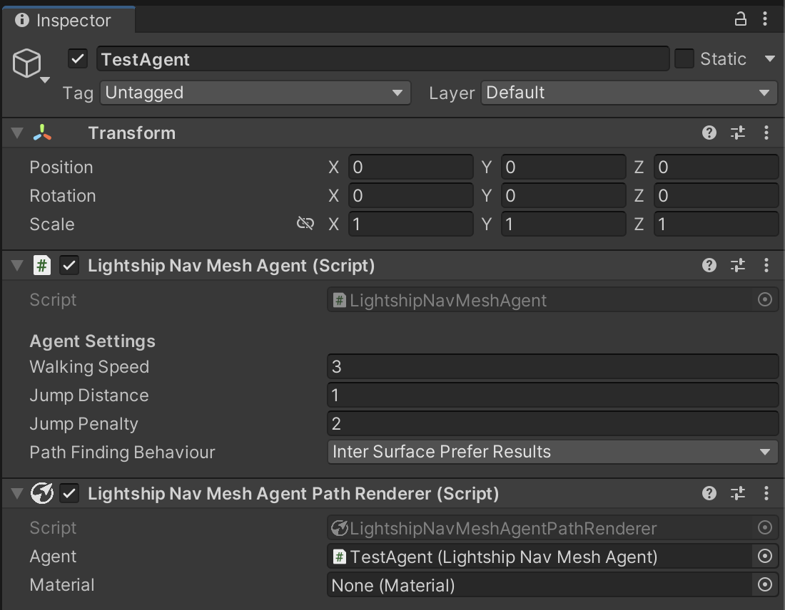 LightshipNavMesh Agent