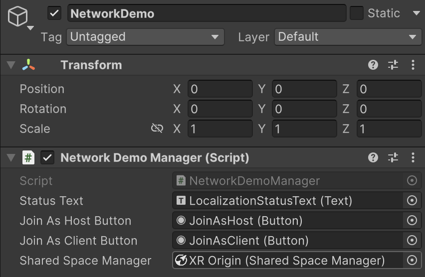 Mock colocalization in SharedSpaceManager