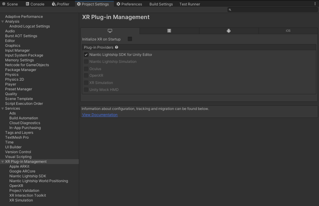 XR Plug In Management